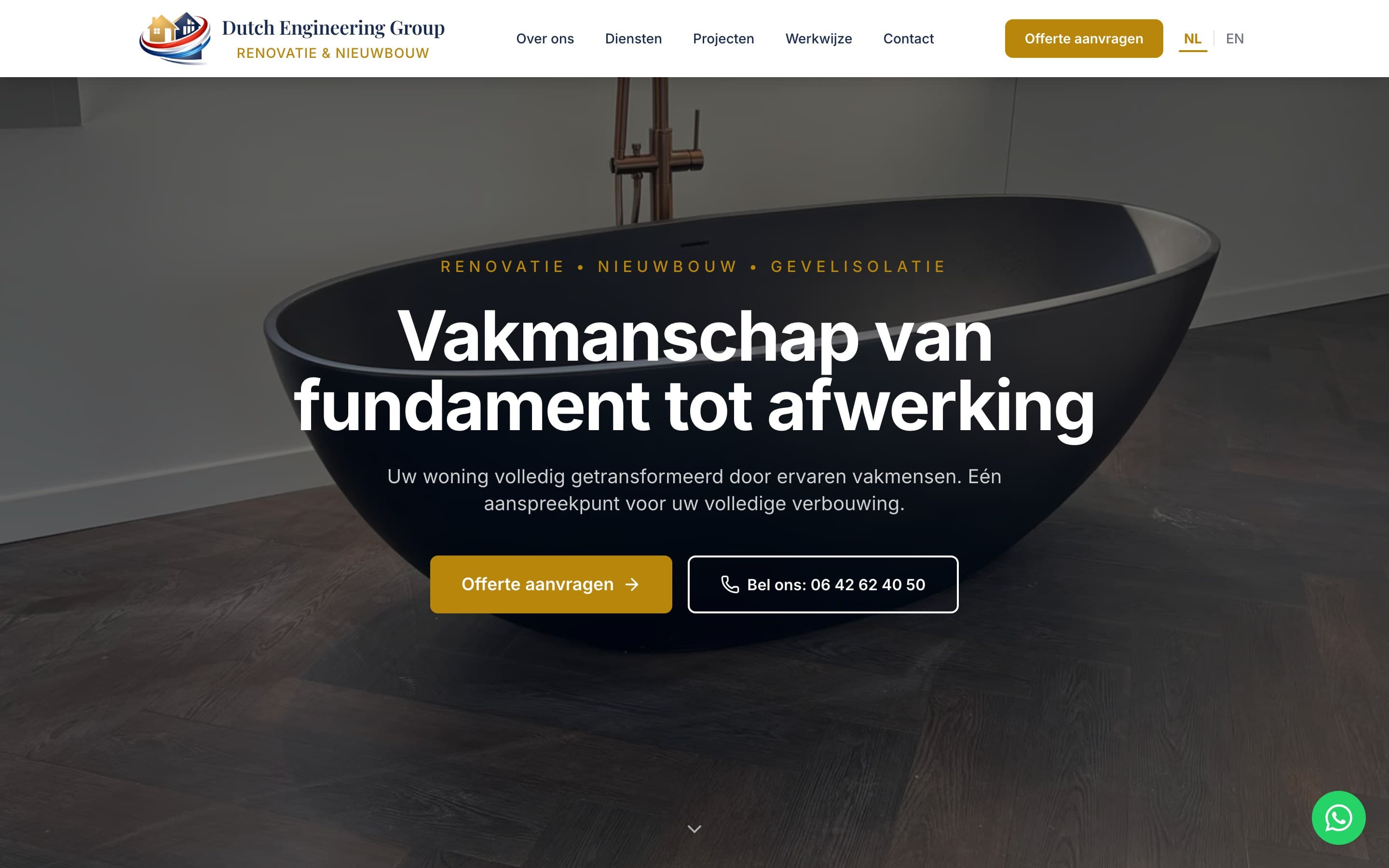 Dutch Engineering Group — vakmanschap van fundament tot afwerking